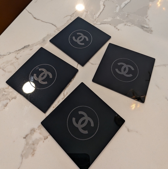 Chanel Black Coasters Set - Picture 3 of 5